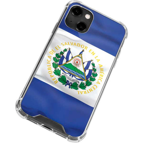 El Salvador Flag iPhone 14 Clear Case
